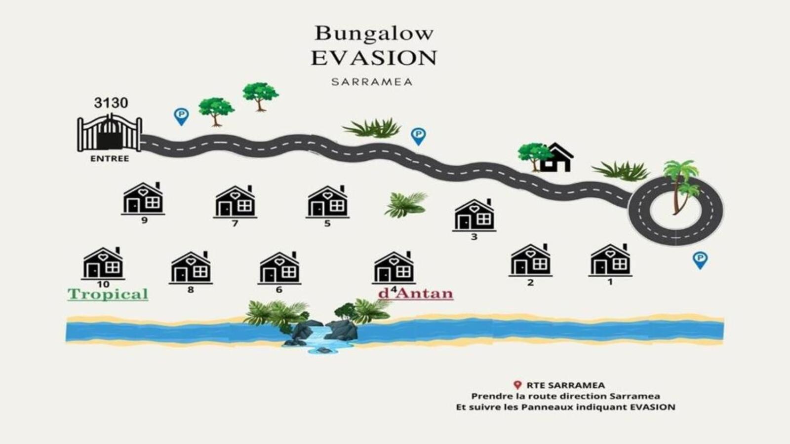 Evasion Bungalow Tropical Spa Sarramea Exterior photo